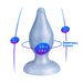 SILEXD - Diamond - Thermoreactieve Siliconen Buttplug - 9.2 cm x 3.6 cm - Lichtblauw-Erotiekvoordeel.nl