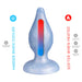 SILEXD - Diamond - Thermoreactieve Siliconen Buttplug - 9.2 cm x 3.6 cm - Lichtblauw-Erotiekvoordeel.nl