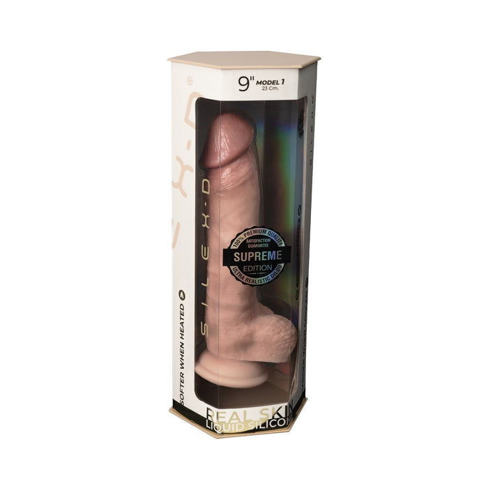 SILEXD - Real Skin - Realistische Dildo - Model 1 - 23 cm - Medium Huidskleur-laced-up.nl