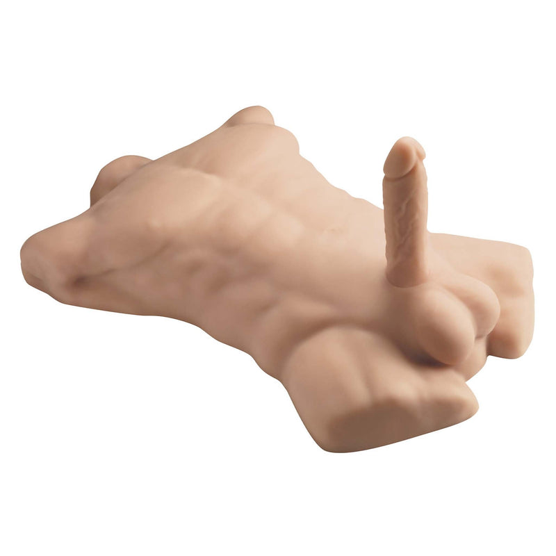 SILEXD - Apollo Masturbator - Mannelijk Torso plus Dildo - Lichte Huidskleur