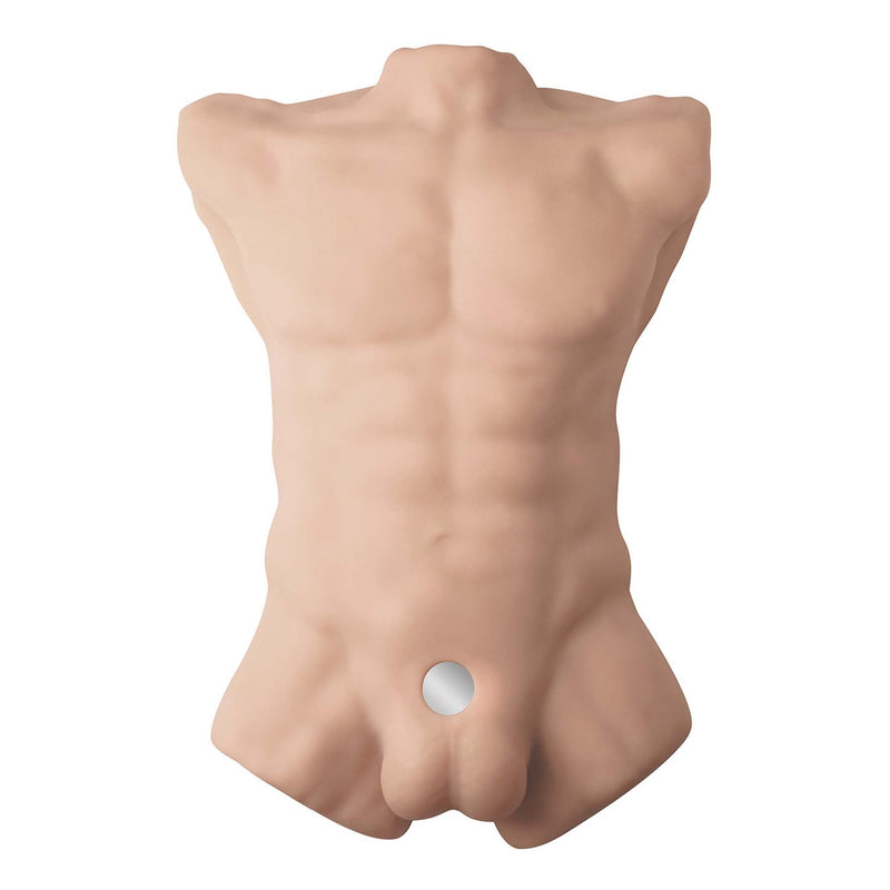 SILEXD - Apollo Masturbator - Mannelijk Torso plus Dildo - Lichte Huidskleur