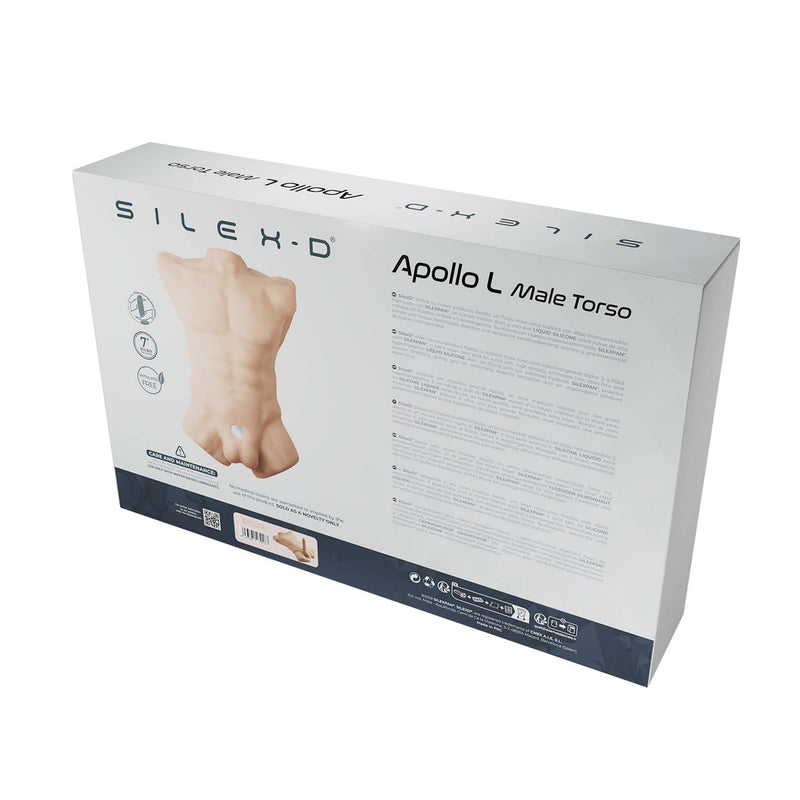 SILEXD - Apollo Masturbator - Mannelijk Torso plus Dildo - Lichte Huidskleur