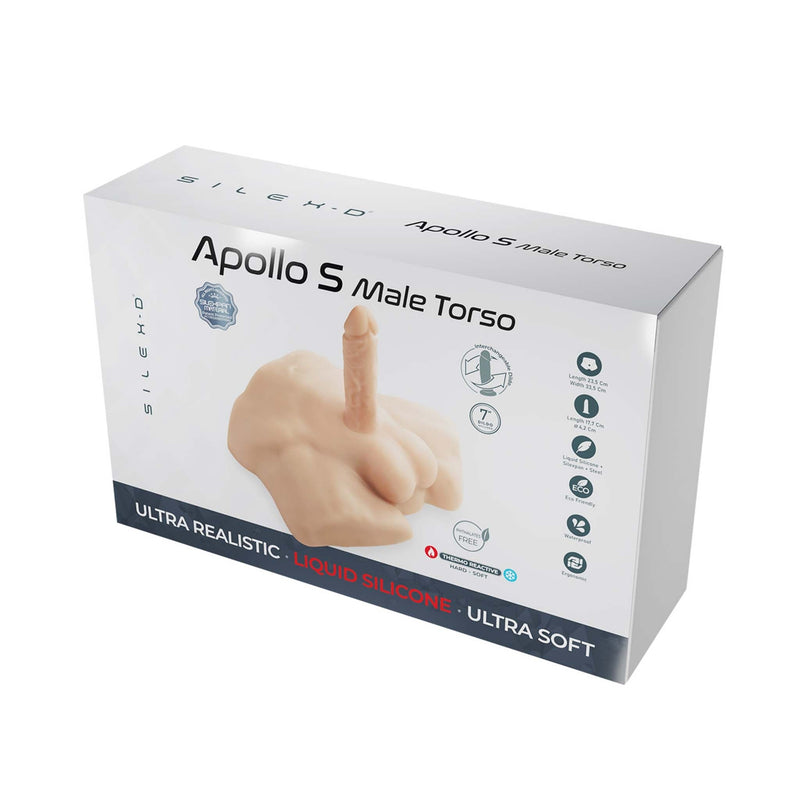 SILEXD - Apollo S - Mannelijke Torso met Realistische Penis-laced-up.nl