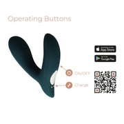 Adrien Lastic - Pulsation - Pulserende en Vibrerende Prostaat Massager - App Control - Teal-laced-up.nl