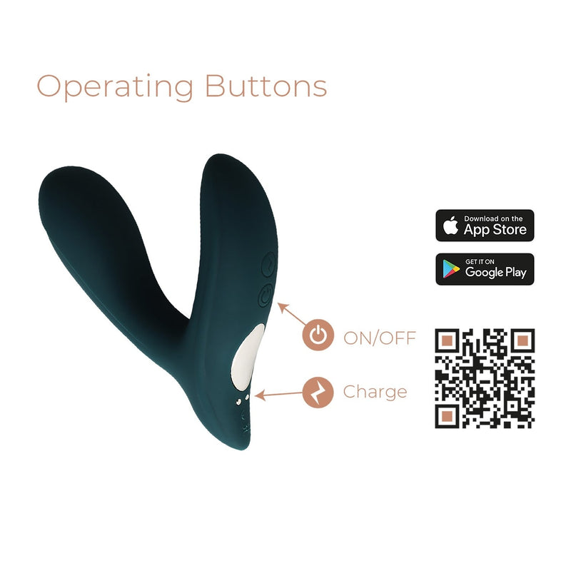 Adrien Lastic - Pulsation - Pulserende en Vibrerende Prostaat Massager - App Control - Teal-laced-up.nl
