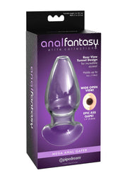 Pipedream - Anal Fantasy Elite Mega Anal Glass Gaper - Holle Glazen Buttplug - Transparant-laced-up.nl