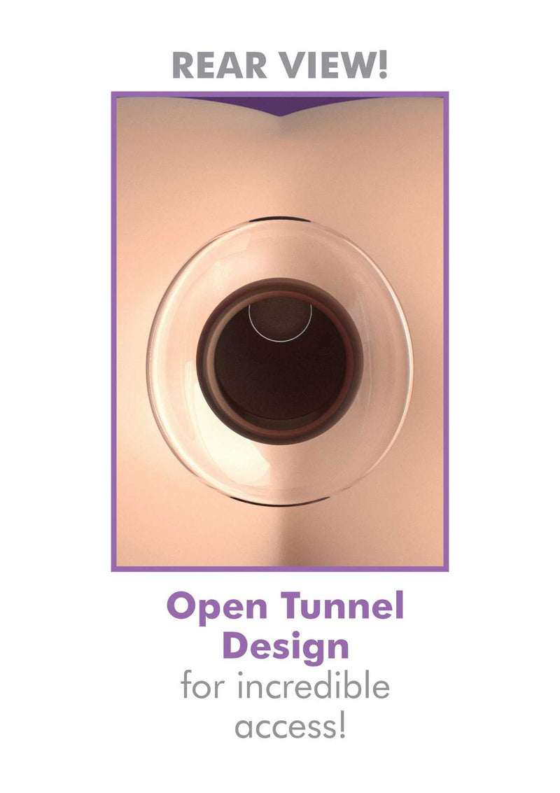 Pipedream - Anal Fantasy Elite Mega Anal Glass Gaper - Holle Glazen Buttplug - Transparant-laced-up.nl