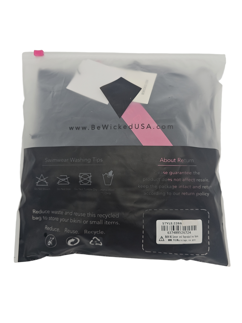 Be Wicked - Odette - Badpak - Zwart-laced-up.nl