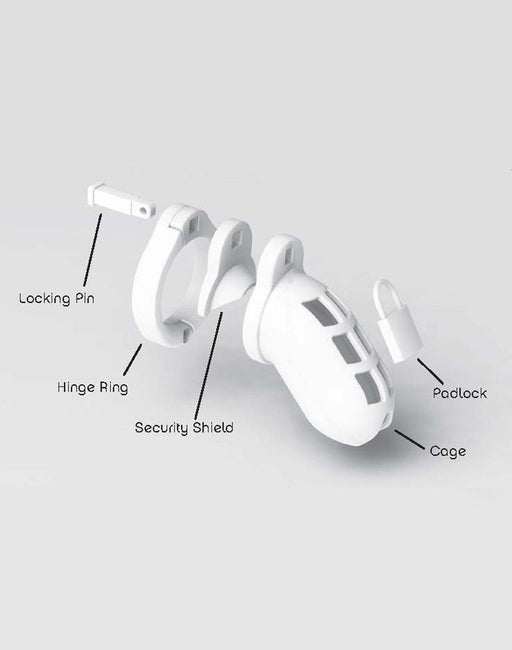 World Cage - Kuisheidskooi BANG KOK (maat L) Met anti-terugtrek schildje - Transparant-Erotiekvoordeel.nl