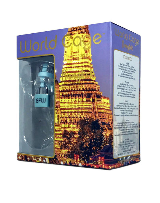 World Cage - Kuisheidskooi BANG KOK (maat L) Met anti-terugtrek schildje - Transparant-Erotiekvoordeel.nl