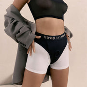 Strap-On-Me - Idole - Strap-On Harnas Slip - Zwart-Laced-up.nl