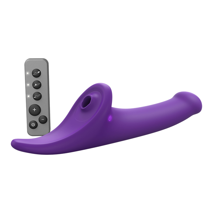 Strap-On-Me - Multi Orgasm Dildo - Strapless Strap-on met Luchtdruk Stimulatie - Paars-Erotiekvoordeel.nl