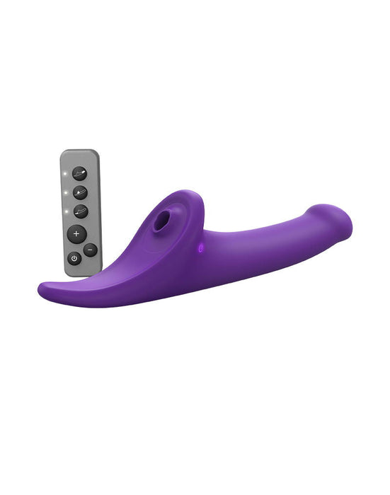 Strap-On-Me - Multi Orgasm Dildo - Strapless Strap-on met Luchtdruk Stimulatie - Paars-Erotiekvoordeel.nl
