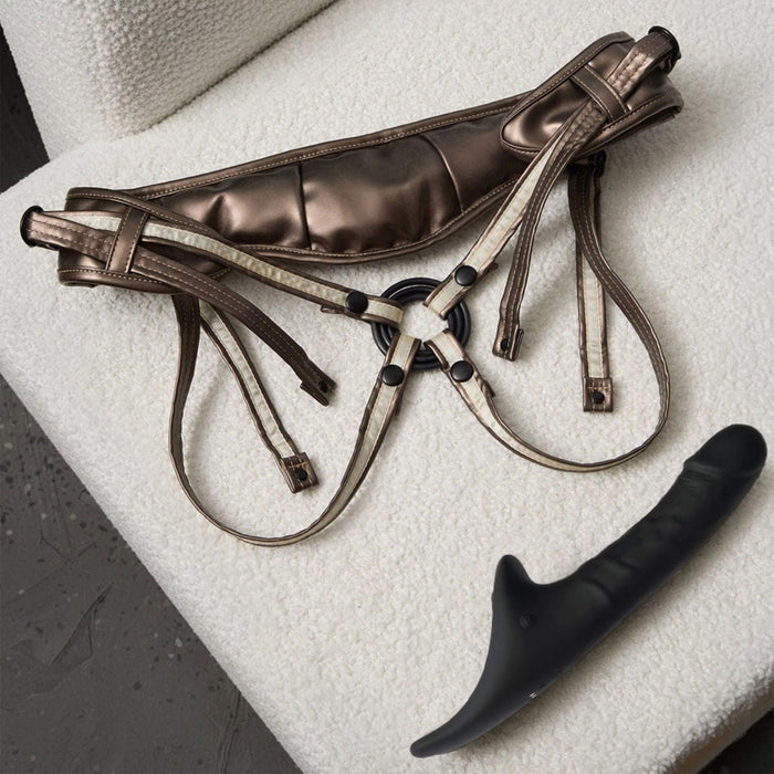 Strap-On-Me - Multi Orgasm Realistische Dildo - Strapless Strap-on met Flapper Technologie - Zwart-Erotiekvoordeel.nl