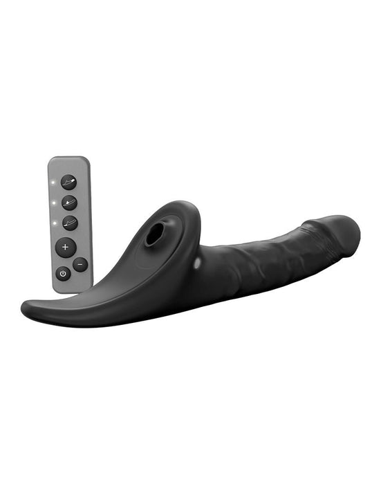 Strap-On-Me - Multi Orgasm Realistische Dildo - Strapless Strap-on met Flapper Technologie - Zwart-Erotiekvoordeel.nl