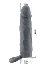Pretty Love - Laige - Realistische Penis Sleeve - Donkergrijs-laced-up.nl