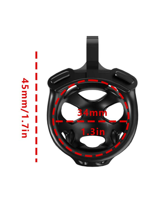 Rimba P-Cage - P-Cage PC07 - Kuisheidskooi - Peniskooi - Maat XS - Zwart-Erotiekvoordeel.nl