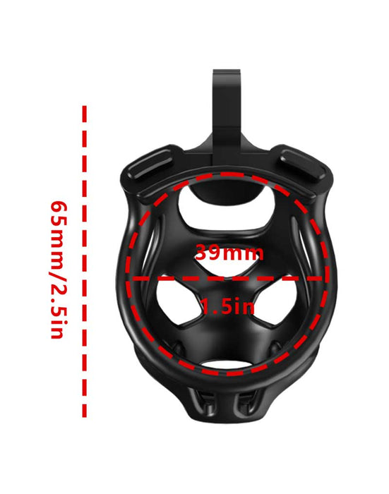 Rimba P-Cage - P-Cage PC07 - Kuisheidskooi - Peniskooi - Maat S - Zwart-Erotiekvoordeel.nl