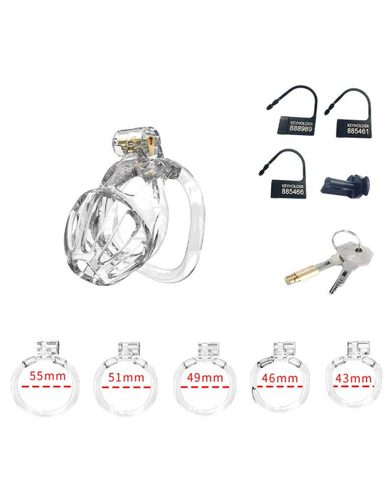 Rimba P-Cage - P-Cage PC08 - Kuisheidskooi - Peniskooi - Maat S - Transparant-Erotiekvoordeel.nl