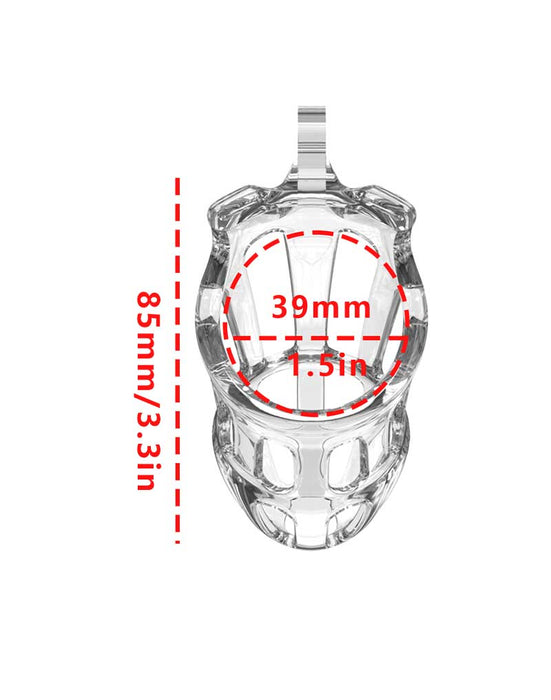 Rimba P-Cage - P-Cage PC01 - Kuisheidskooi - Peniskooi - Maat M - Transparant-Erotiekvoordeel.nl