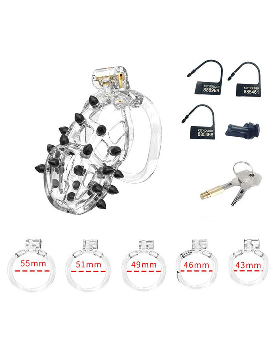 Rimba P-Cage - P-Cage PC09 - Kuisheidskooi - Peniskooi - Maat S - Transparant-Erotiekvoordeel.nl