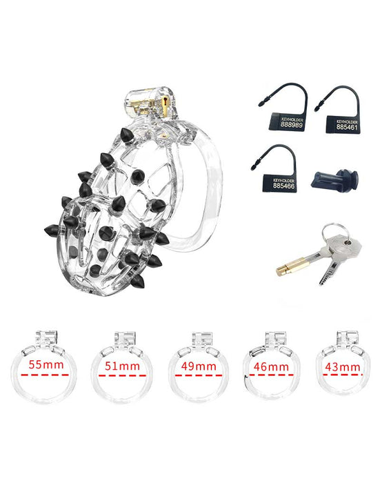 Rimba P-Cage - P-Cage PC09 - Kuisheidskooi - Peniskooi - Maat M - Transparant-Erotiekvoordeel.nl