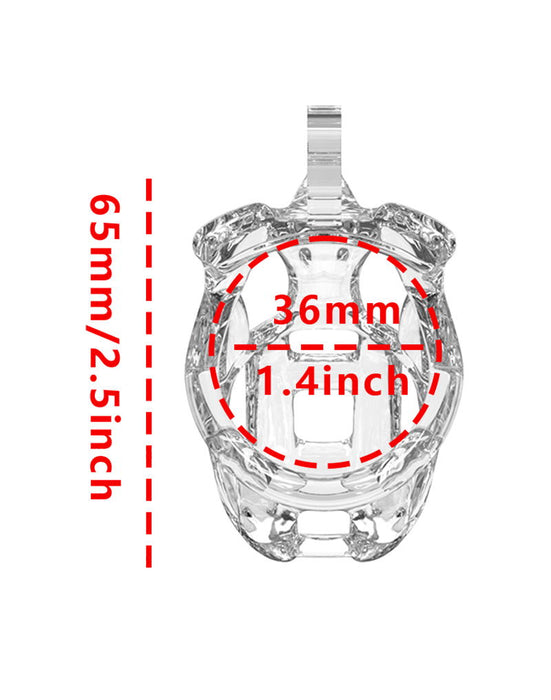 Rimba P-Cage - P-Cage PC11 - Kuisheidskooi - Peniskooi - Maat XS - Transparant-Erotiekvoordeel.nl
