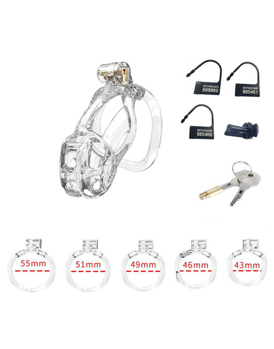 Rimba P-Cage - P-Cage PC11 - Kuisheidskooi - Peniskooi - Maat S - Transparant-Erotiekvoordeel.nl