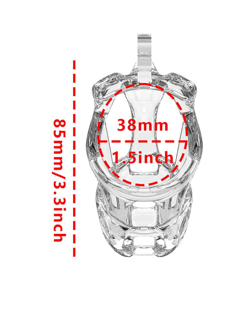 Rimba P-Cage - P-Cage PC11 - Kuisheidskooi - Peniskooi - Maat S - Transparant-Erotiekvoordeel.nl