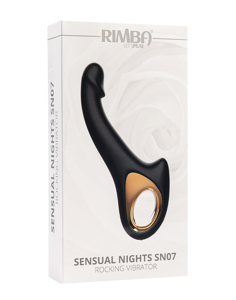Rimba - Sensual nights SN07 - G-Spot Vibrator met Bewegende Kop - Zwart-laced-up.nl