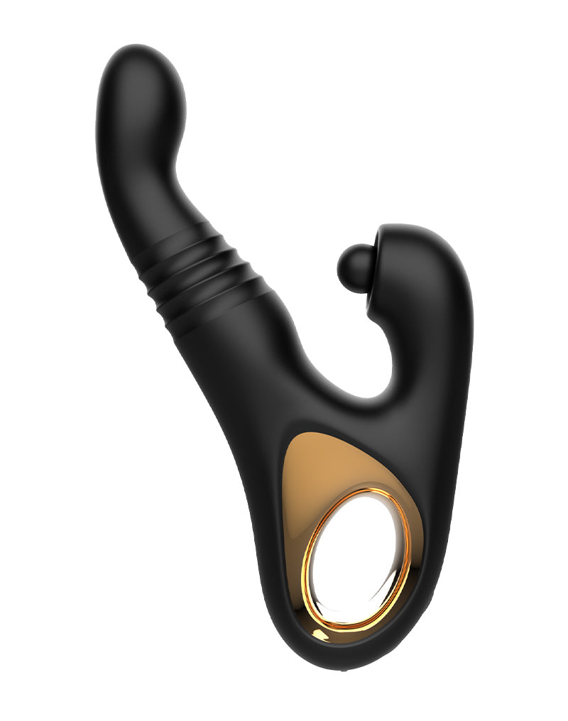 Rimba - Sensual nights SN08 - Stotende Vibrator met Tapping Functie - Zwart-laced-up.nl