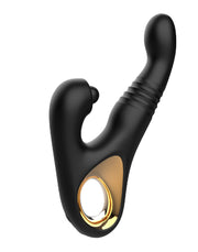 Rimba - Sensual nights SN08 - Stotende Vibrator met Tapping Functie - Zwart-laced-up.nl