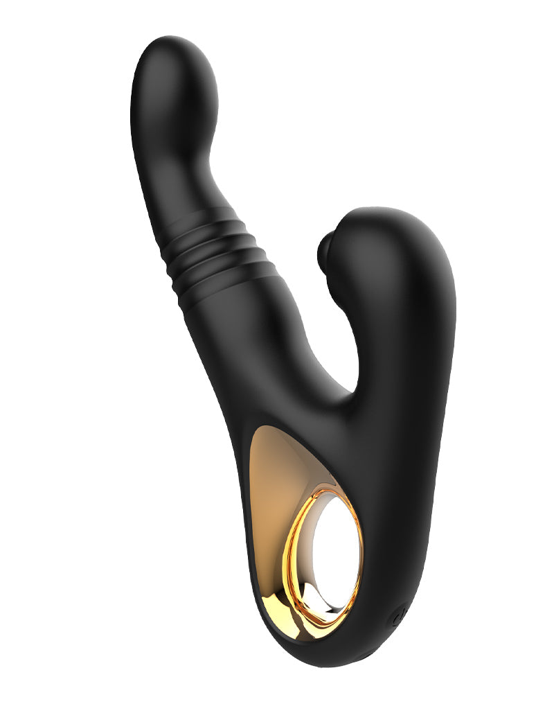 Rimba - Sensual nights SN08 - Stotende Vibrator met Tapping Functie - Zwart-laced-up.nl