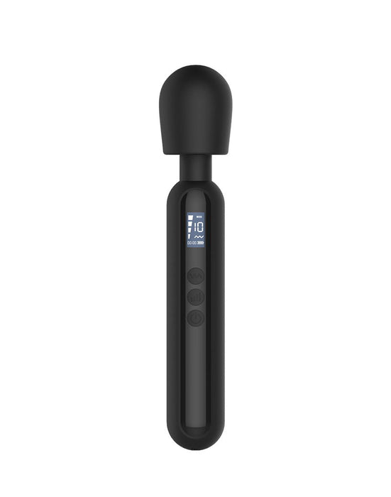 Rimba - Sensual Nights SN10 - Medium Wand Vibrator - Massager - Zwart-Laced-up.nl