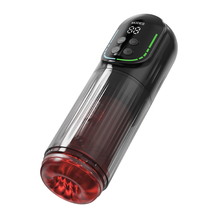 Rimba Toys - Orgastobator 07 - Masturbator - Rood/Transparant-Laced-up.nl