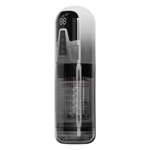 Rimba Toys - Orgastobator 08 - Masturbator - Zwart/Transparant-Laced-up.nl