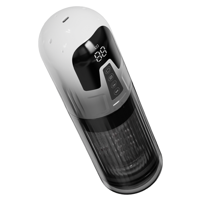 Rimba Toys - Orgastobator 08 - Masturbator - Zwart/Transparant-Laced-up.nl