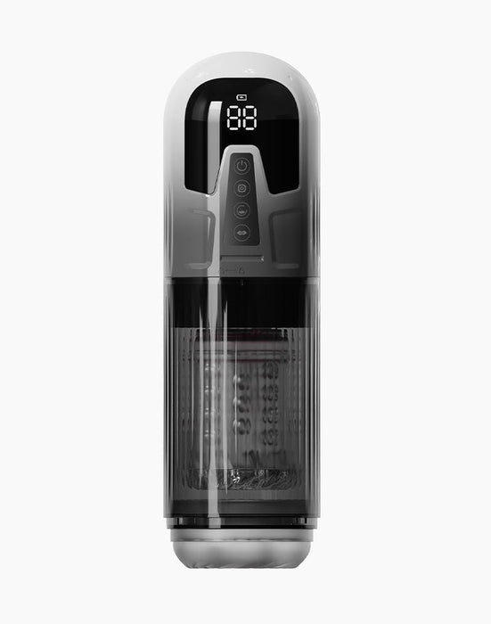 Rimba Toys - Orgastobator 08 - Masturbator - Zwart/Transparant-Laced-up.nl