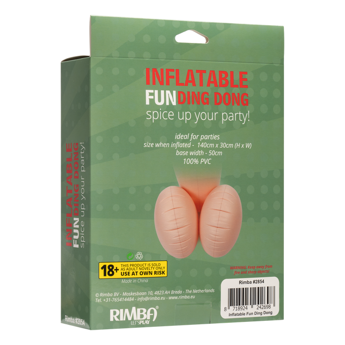 Opblaasbare Penis - Fun Ding Dong - Spice Up Your Party!-Erotiekvoordeel.nl