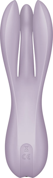 Satisfyer - Threesome 2 - Multifunctionele Vibrator Met 3 Voelsprieten - Lila-laced-up.nl