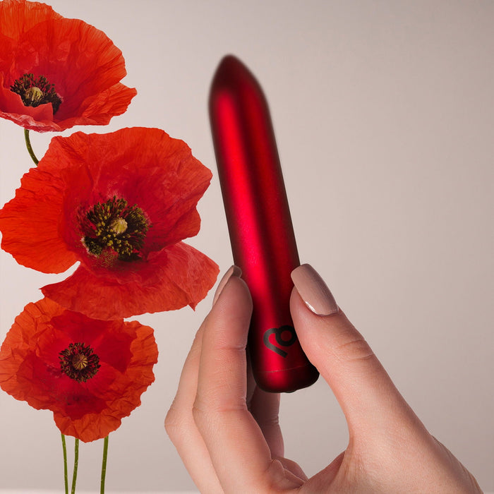 Rocks-off - Oplaadbare Bullet Vibrator - Poppy Red-laced-up.nl