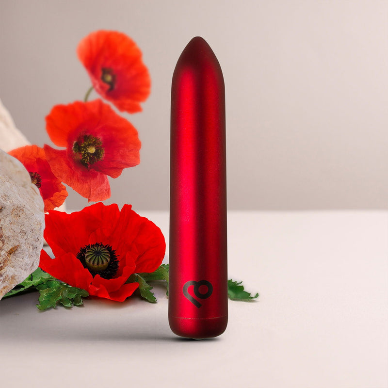 Rocks-off - Oplaadbare Bullet Vibrator - Poppy Red-laced-up.nl
