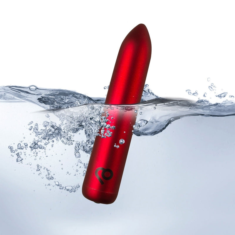 Rocks-off - Oplaadbare Bullet Vibrator - Poppy Red-laced-up.nl