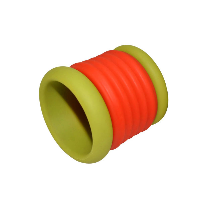 Kiotos - 2 in 1 Siliconen Cockring & Ball Stretcher - Extra Hoog - Rood/Groen-laced-up.nl