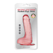 Being Fetish - TPR Dildo - 18 cm - Transparant Roze-laced-up.nl