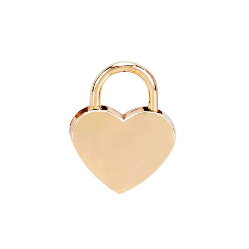 Liebe Seele - Ketting Collar met Hartvormig Hangslot - Goud-Erotiekvoordeel.nl