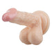 Deep Desire - PVC Dildo met Balzak en Zuignap - 16,5 cm - Lichte Huidskleur-Erotiekvoordeel.nl