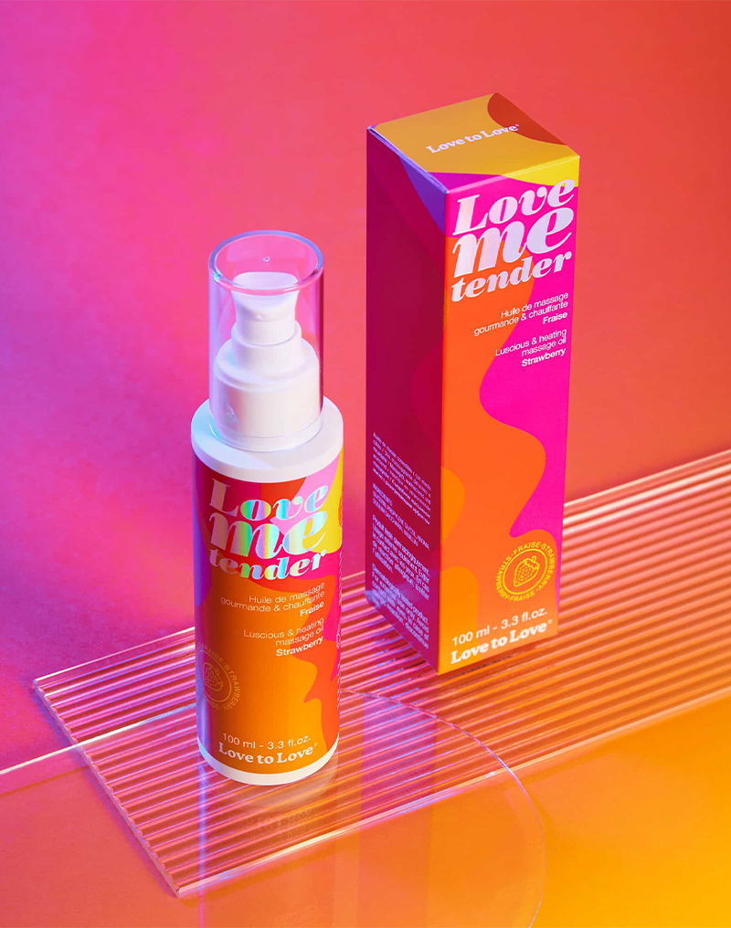 Love to Love - Love me Tender - Verwarmende Massageolie - Strawberry - 100 ml-laced-up.nl