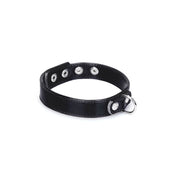 Liebe Seele - Metallic Shade - Vegan PU Lederen Collar met Tepelklemmen - Zwart-Erotiekvoordeel.nl