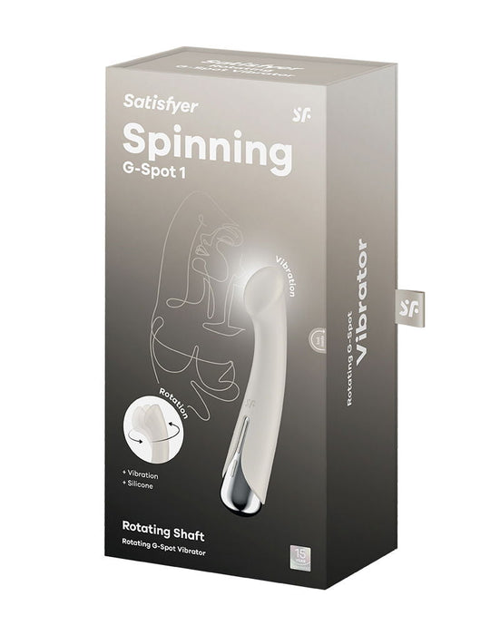 Satisfyer - Spinning G-Spot 1 - Vibrerende en Roterende G-Spot Vibrator - Beige-Erotiekvoordeel.nl